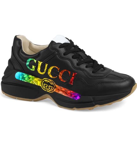 gucci rainbow shoes replica|gucci's chunky rhyton sneaker.